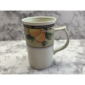 Mikasa Intaglio Garden Harvest Cappuccino Mug - Vintage - Preowned